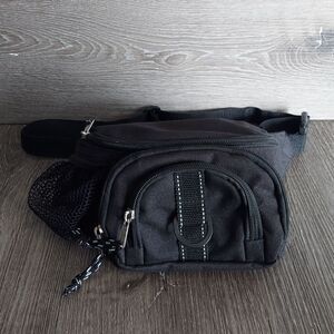 Eastport Vintage 90s Black Fanny Pack Waist Bag